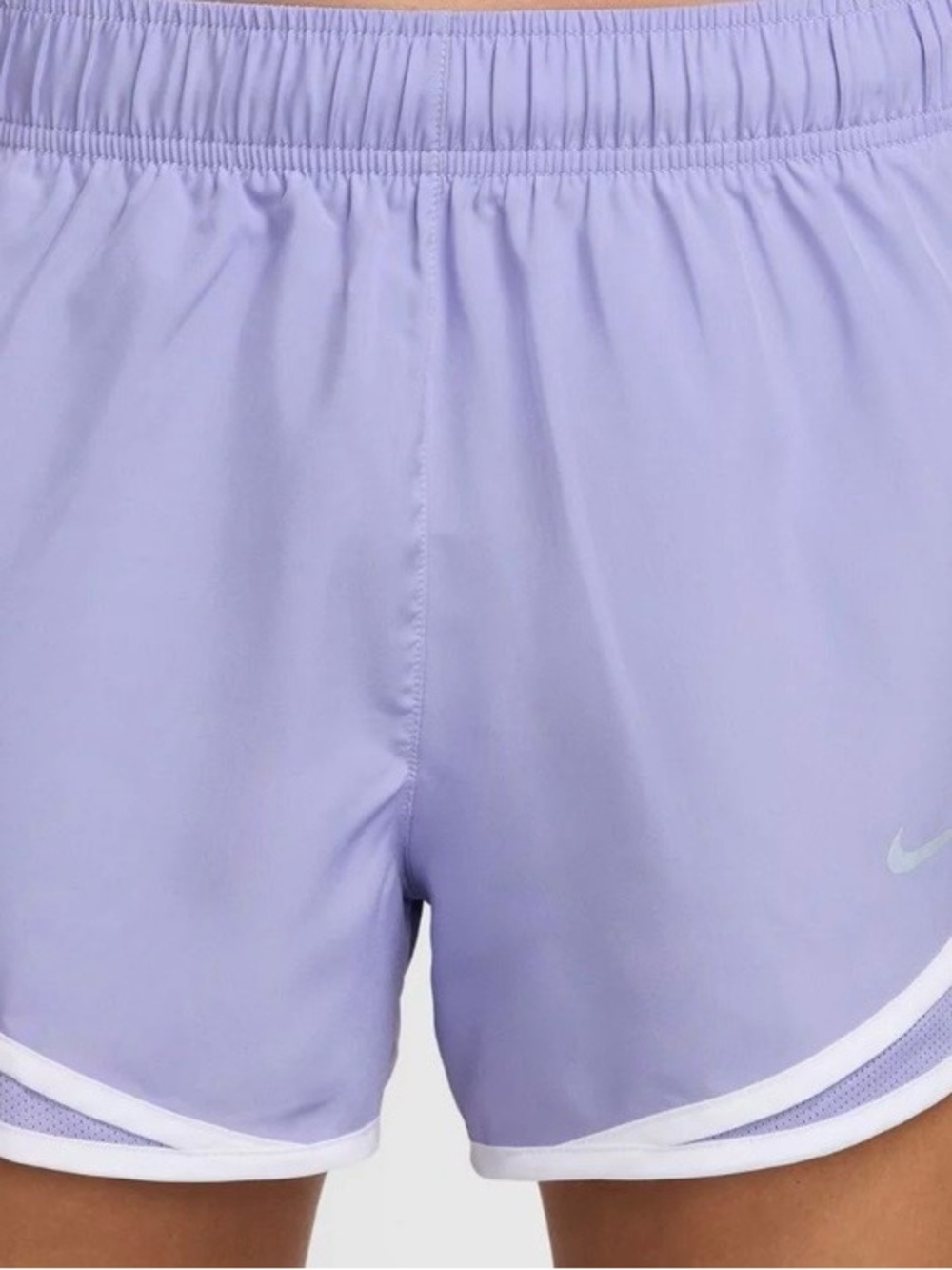 Like🆕NIKE Lavender Women's Athletic Shorts with White Trim - Picture 8 of 12